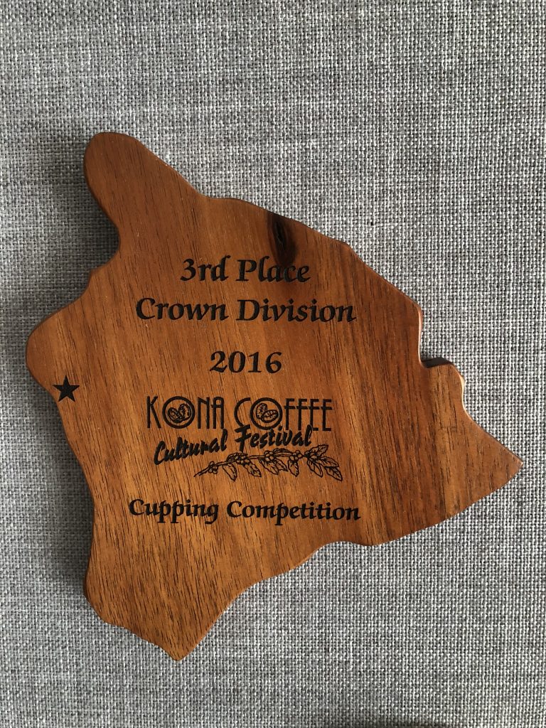 Kona Coffee Cultural Festival Award